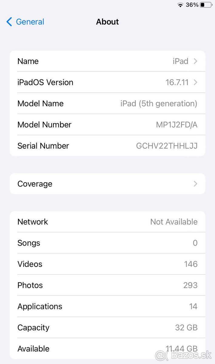 iPad 5th generation 32GB Cellular - 5