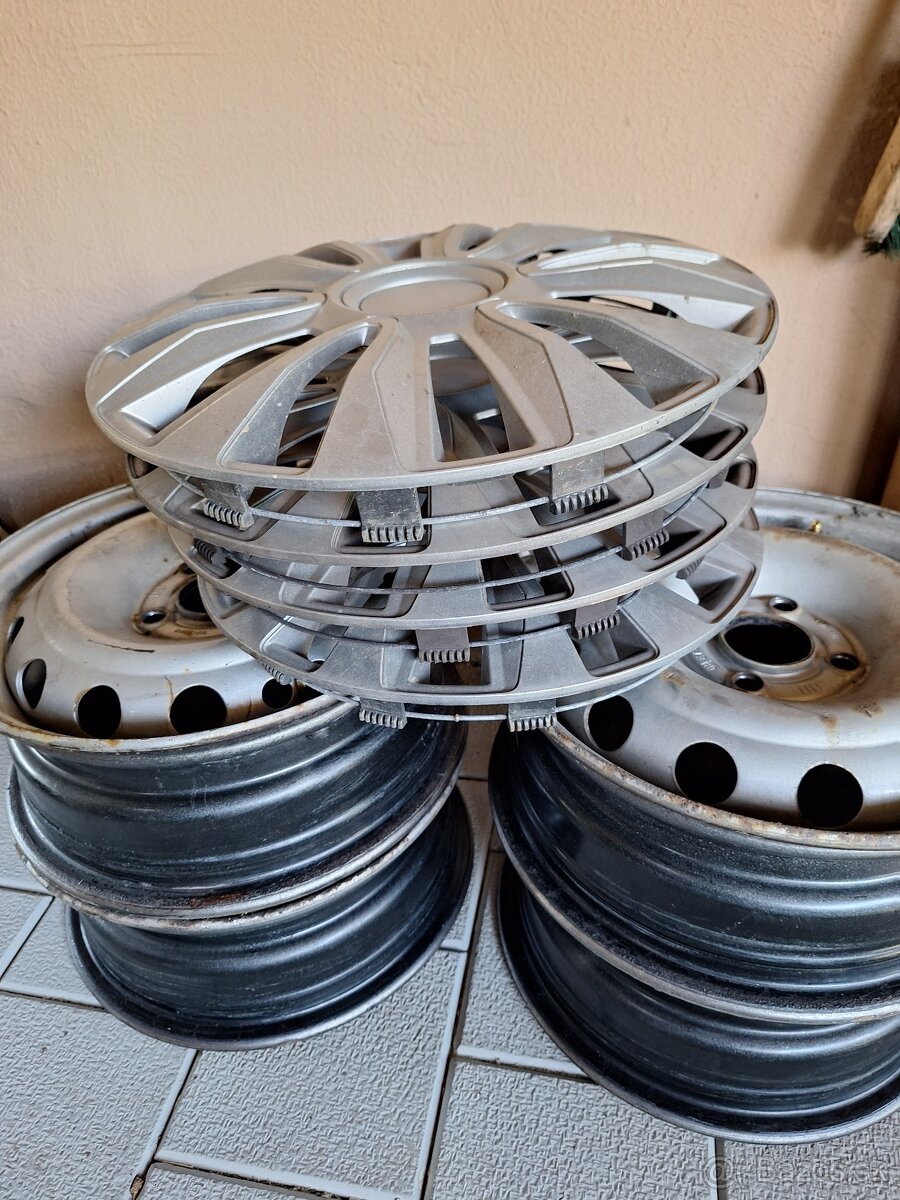 Predám disky/plecháče R14-4x100 - 5