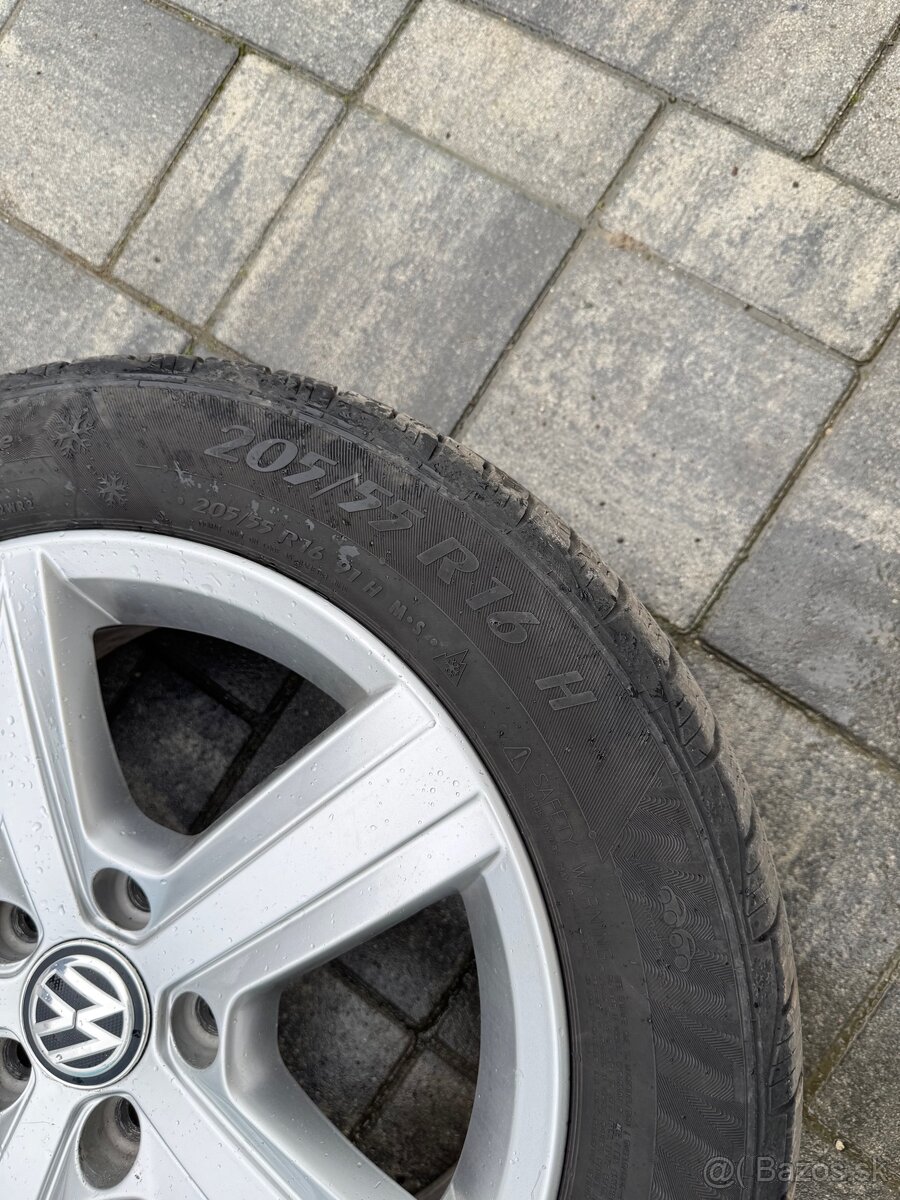 VW originálne disky R16 s pneu Matador Sibir Snow - 5