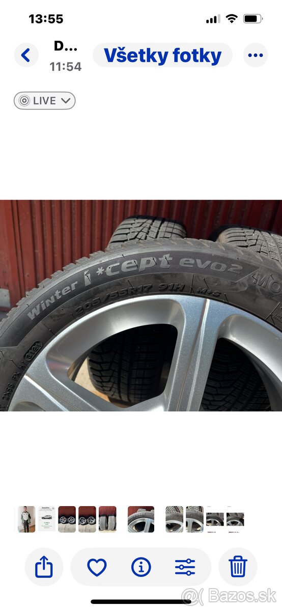 Zímne komplety R17 Disky Mercedes original - 5