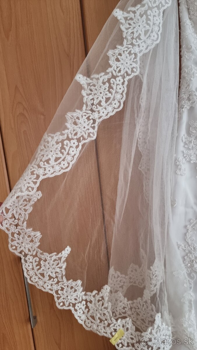 Predám nádherné svadobné šaty - 5