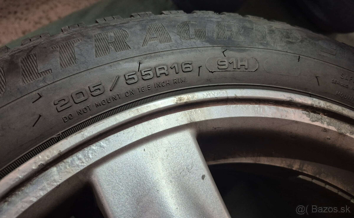 Alu disky 16x6,5J R16 + zimné pneumatiky - 5