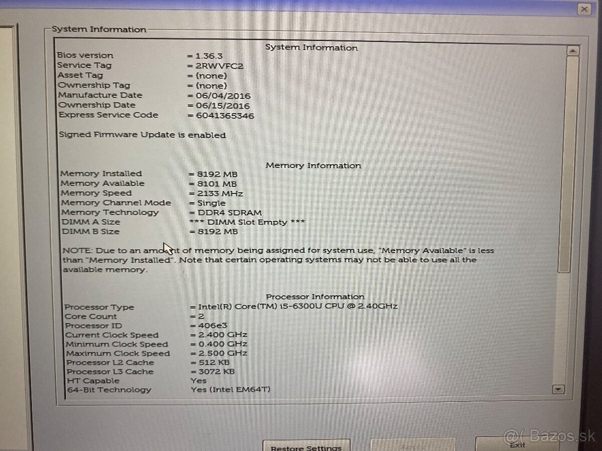 Predam notebook DELL Latitude 12-E7270 - 5