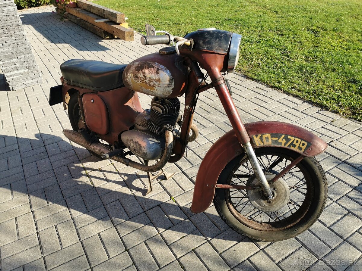 JAWA 250 s TP a ŠPZ - 5