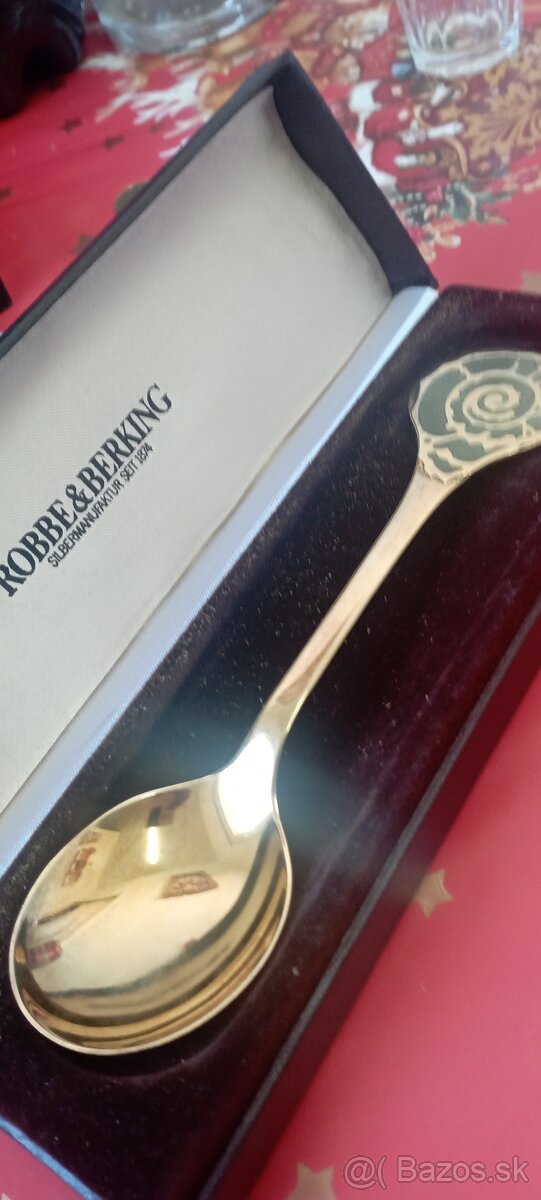 Ližička striebro-pozlatená - 5