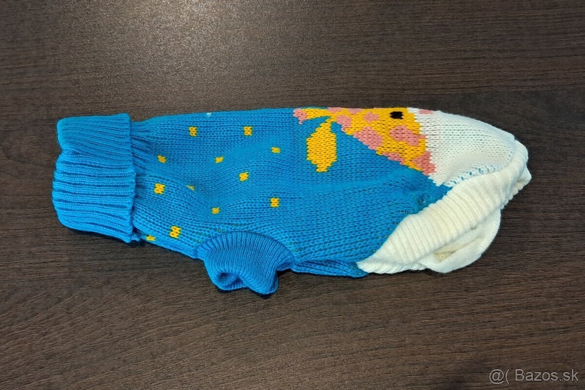 Pletený svetrík oblečenie pre šteniatko psíka - 5