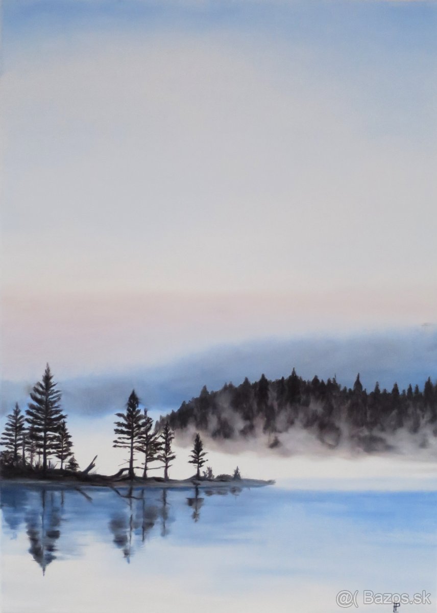 Ručne maľovaný obraz - Stromy - 5