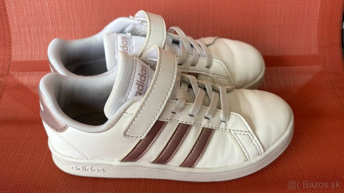 Detské botasky Adidas biele - 5