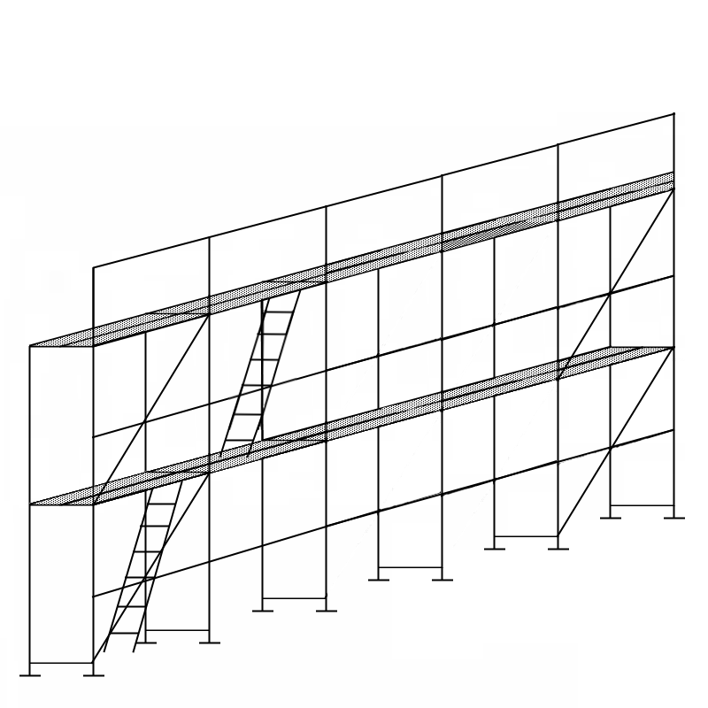 Lešenie Fasádne nové pozinkované - 5