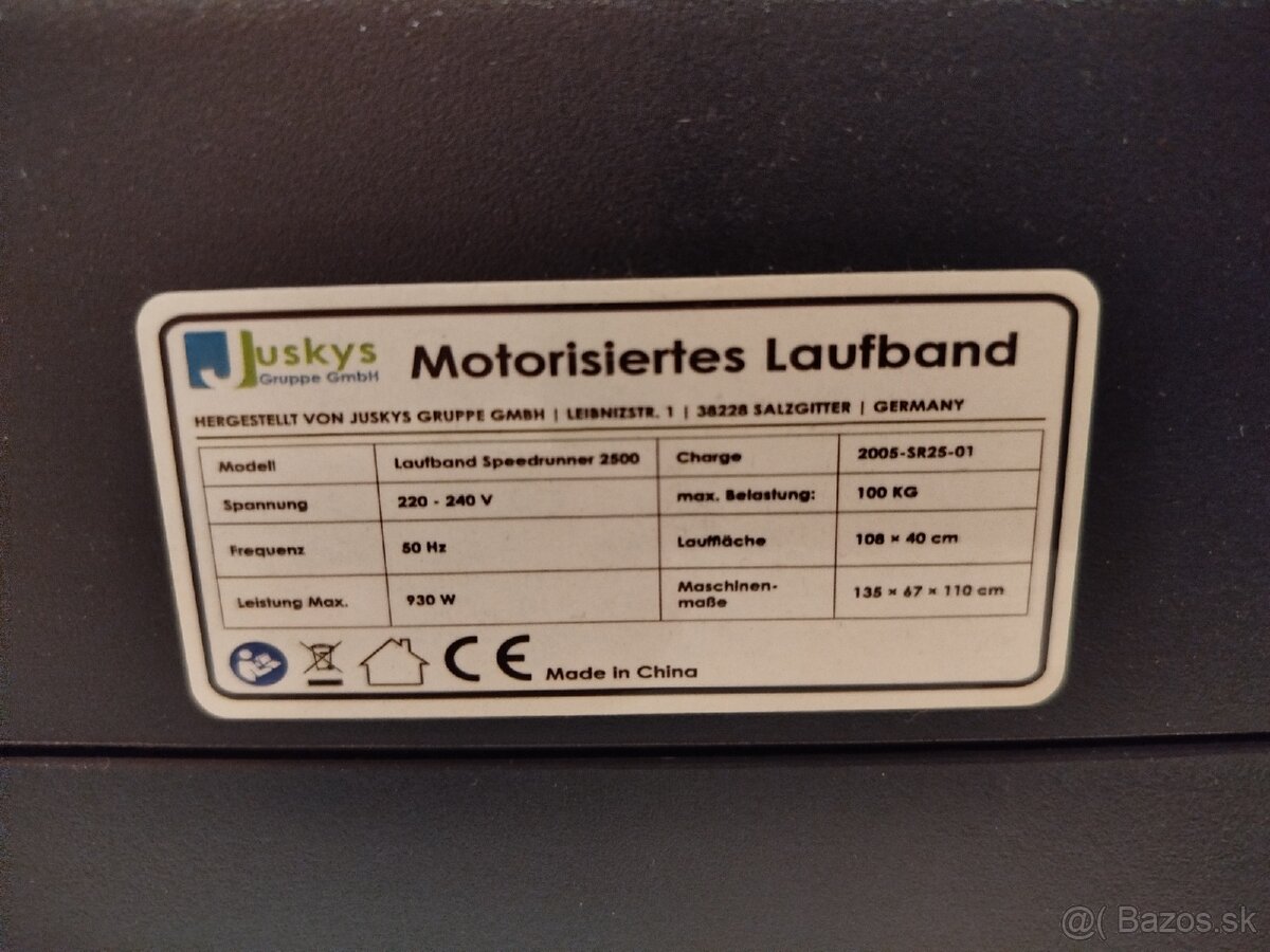Predám bežecký pás laufband speedrunner 2500 - 5