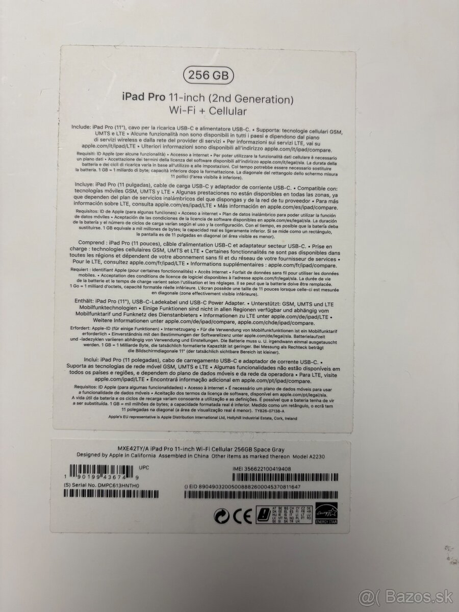 predam iPad Pro 11inch 2.generation wifi+cellular 256GB - 5