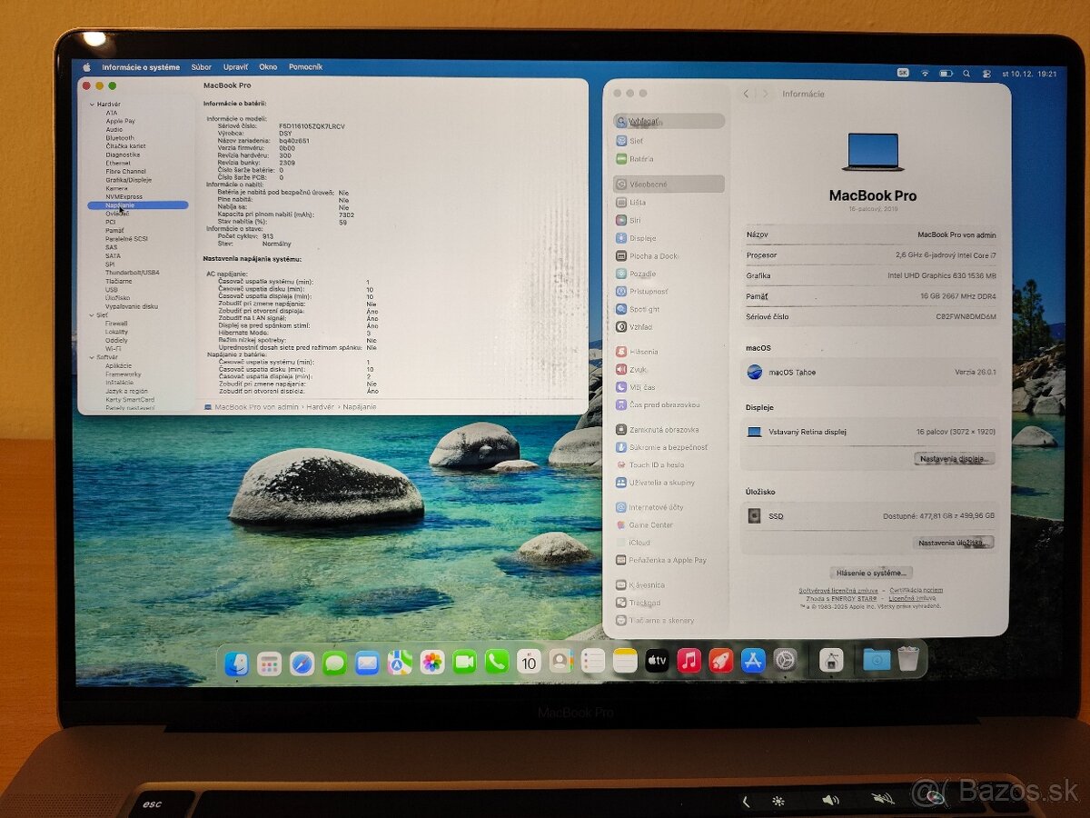MacBook Pro 16" 2019 i7 2.6 GHz | 16 GB RAM | 512 GB SSD - 5