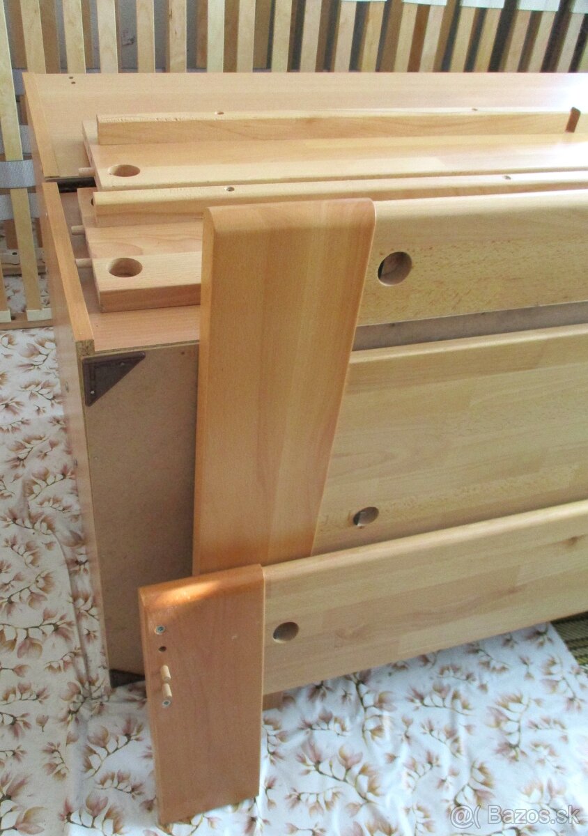 manželskú - dvojlôžkovú posteľ z masívu - 5