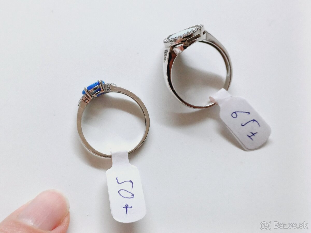 Krasne strieborne prstene s opalom - 5