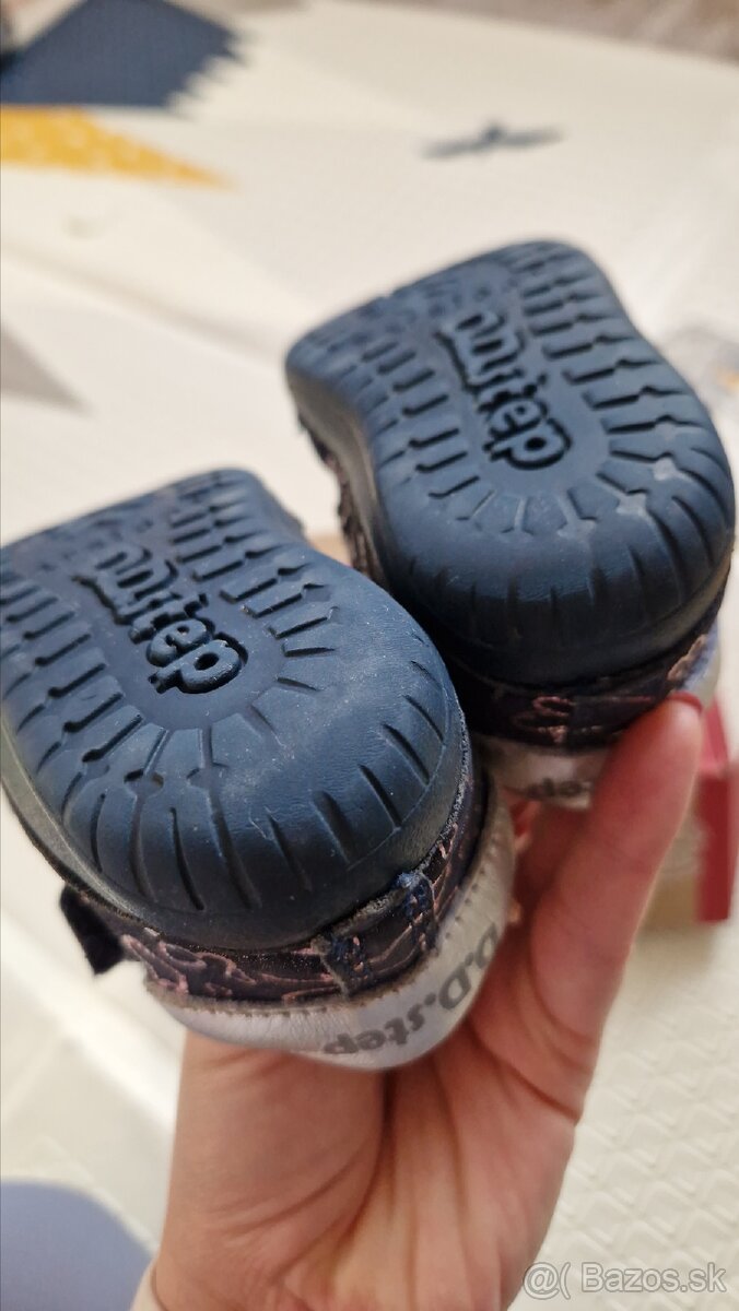 Celoročné kožené topánky D.D.step - 5