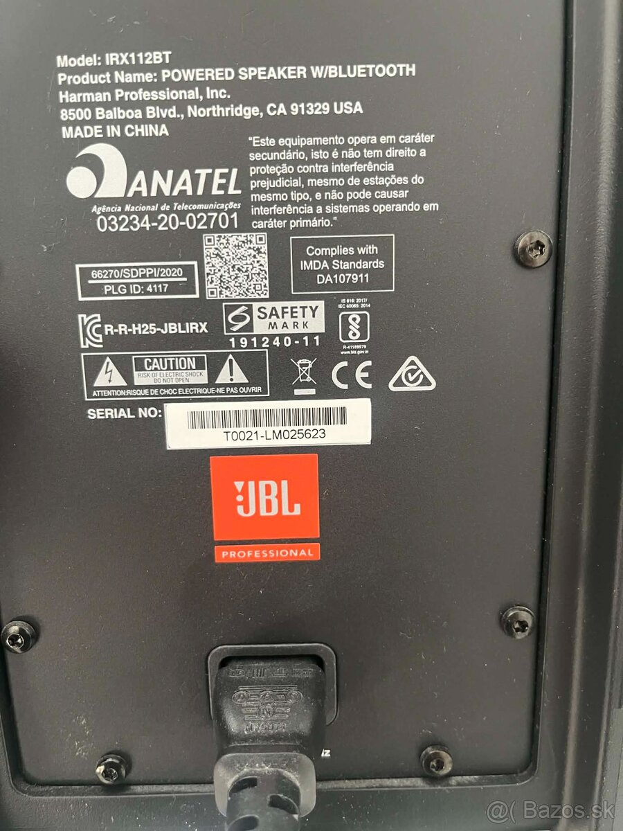 JBL IRX112BT Aktívny reprobox - 5