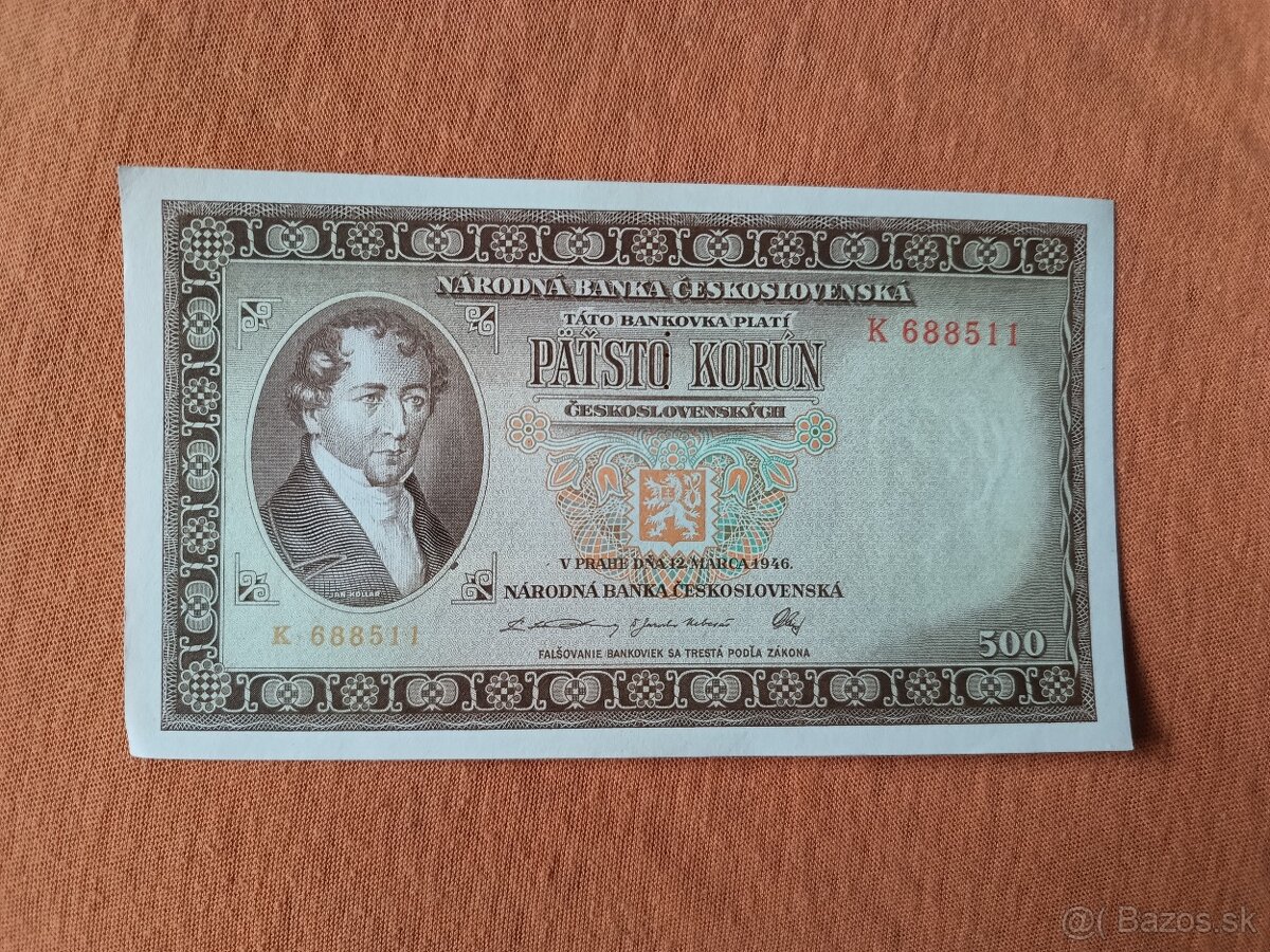 Bankovky ČSR - 60 - 5