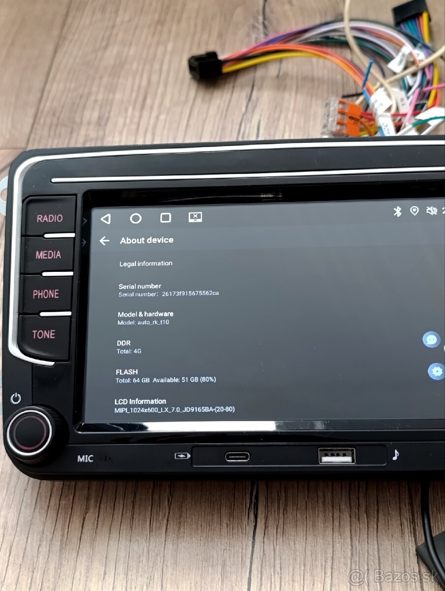 Auto Rádio 2Din Android 15 4gb64gb nové - 5