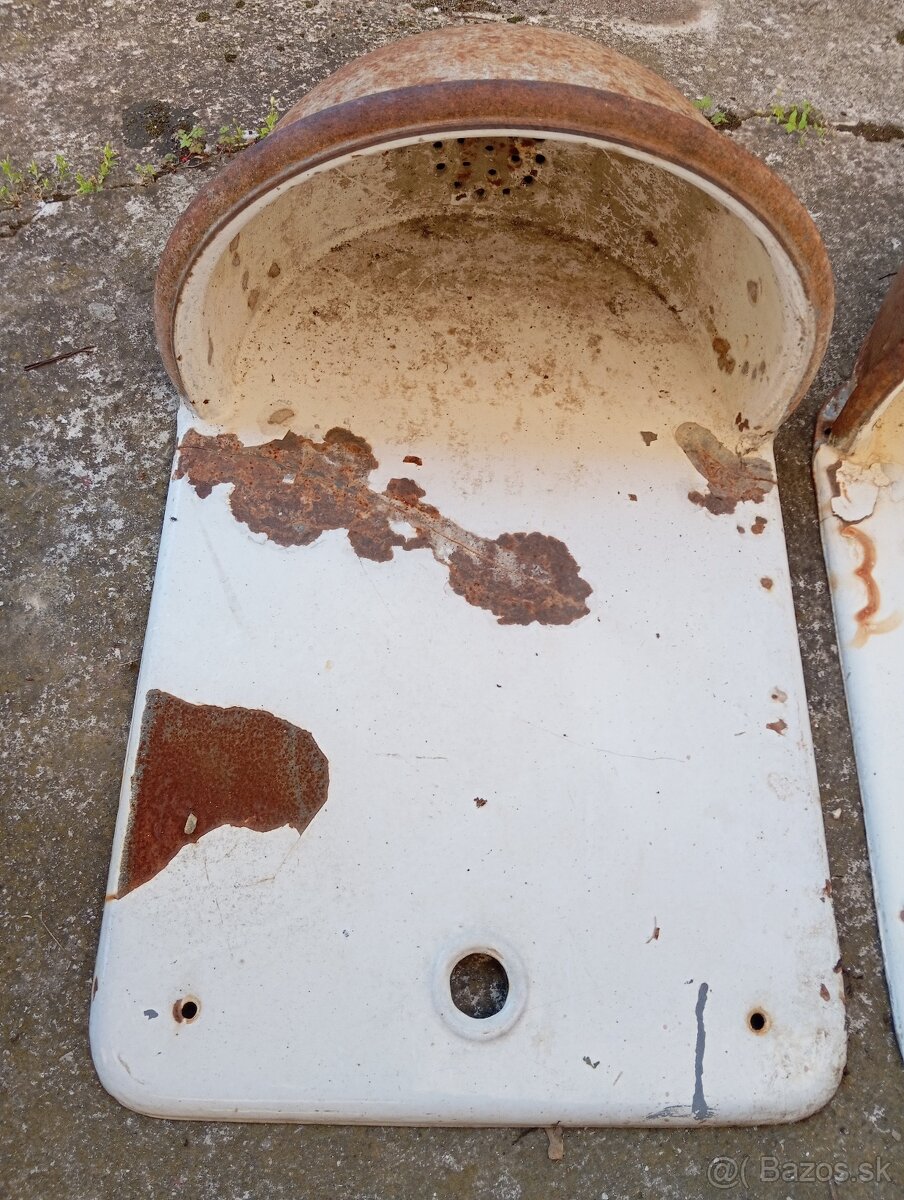 Predám staré liatinové umývadlá smaltované - 5