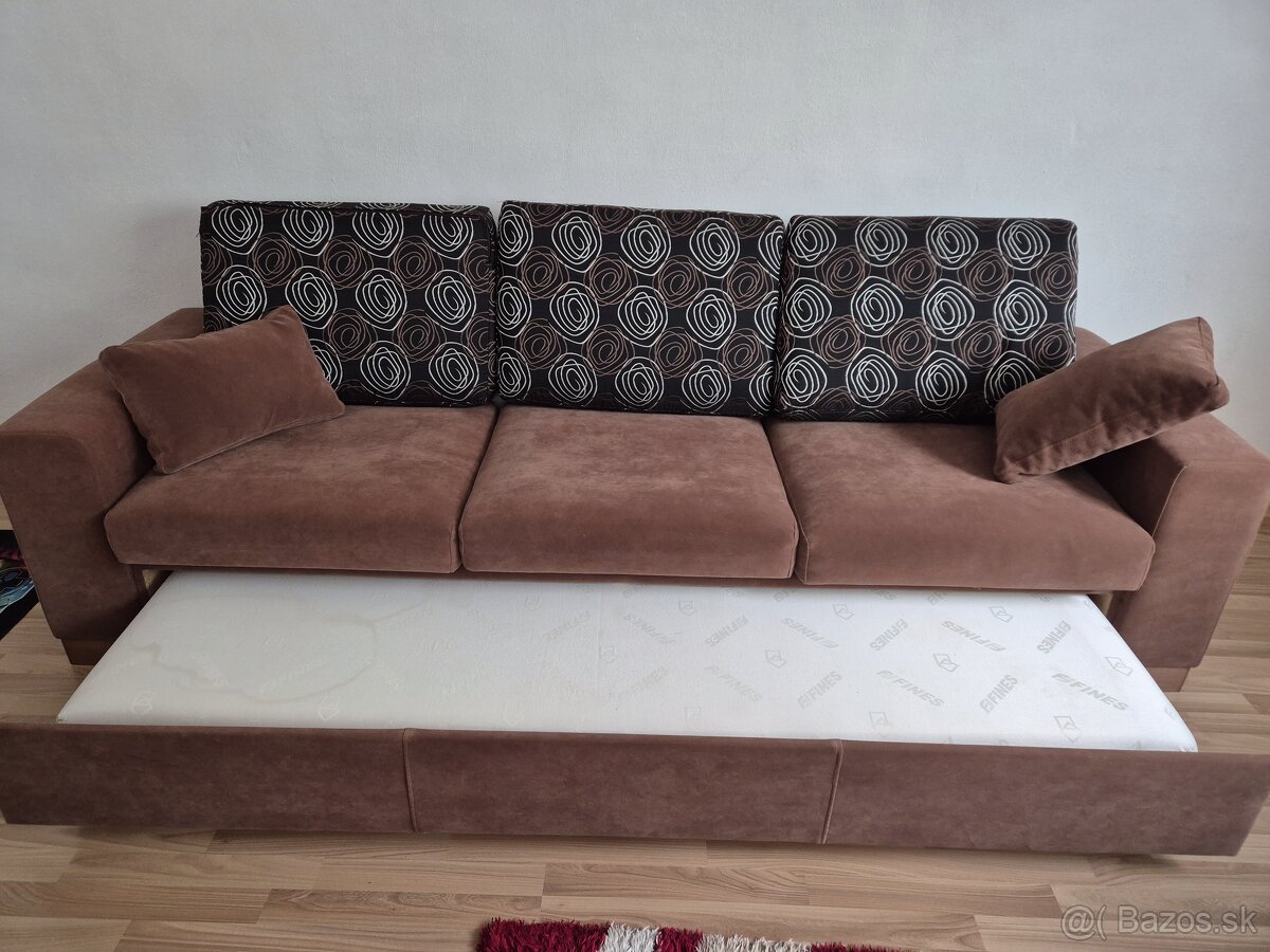 Rozkladacia sedacia suprava, kreslo, stolík - 5