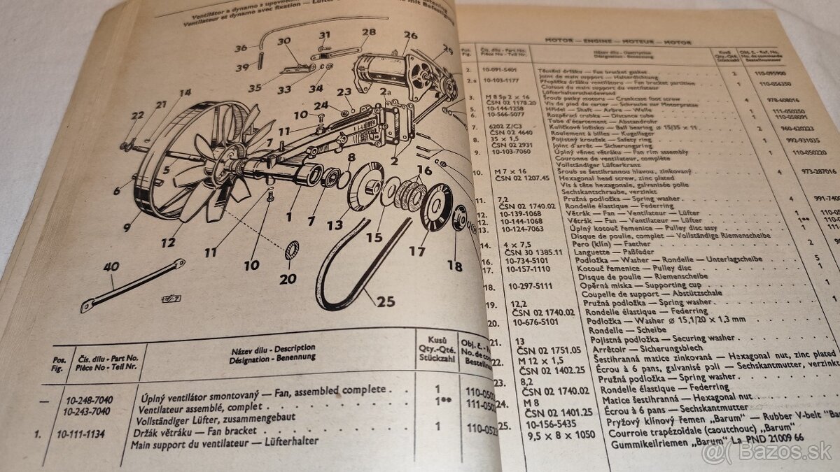 Škoda 100 100L 110L katalog -- seznam náhradních dílů Š100 - 5