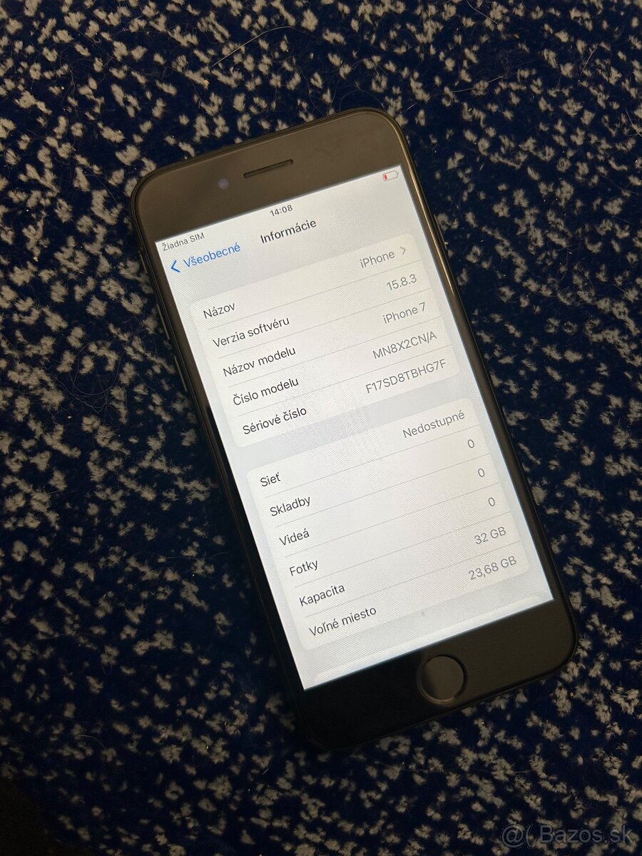 iPhone 7 32GB black - 100% batéria - 5