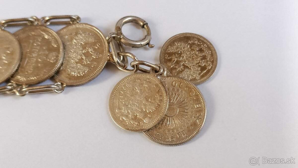 Strieborny Šatlen mince kopejky - 5