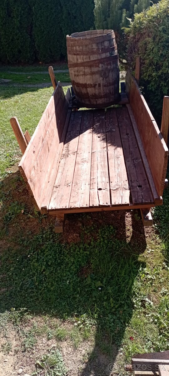 Staré drevené konské sane - 5