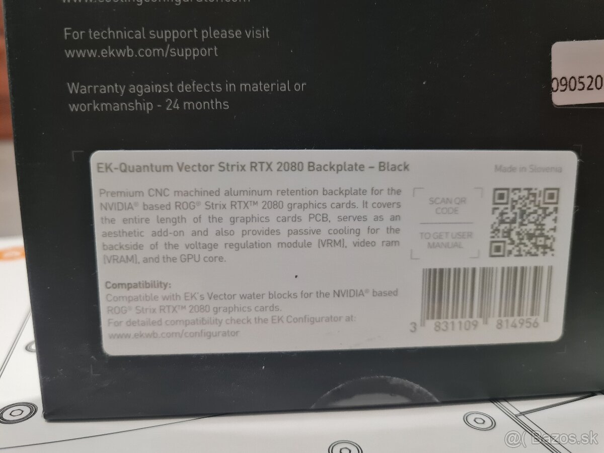 Blok EK Vector Strix RTX2080RGB s backpl. (Strix 2070,2080) - 5
