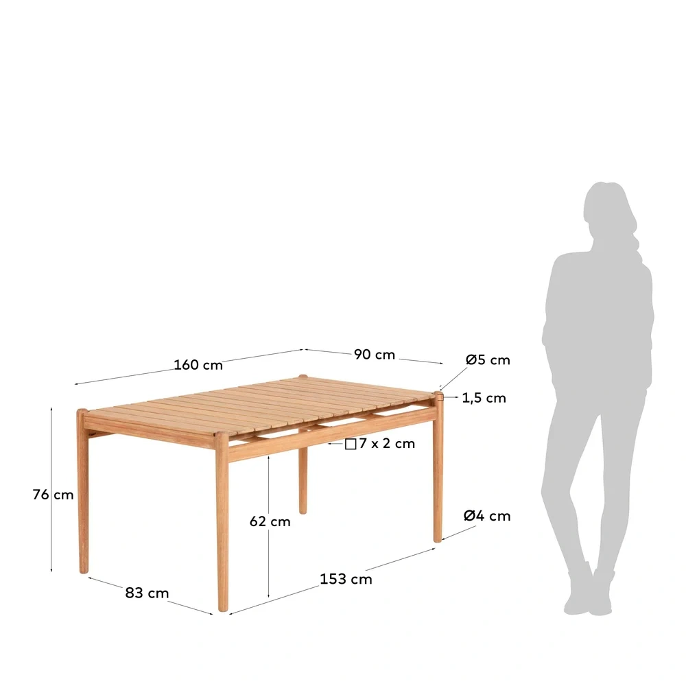 Kave Home jedálenský stôl - 5
