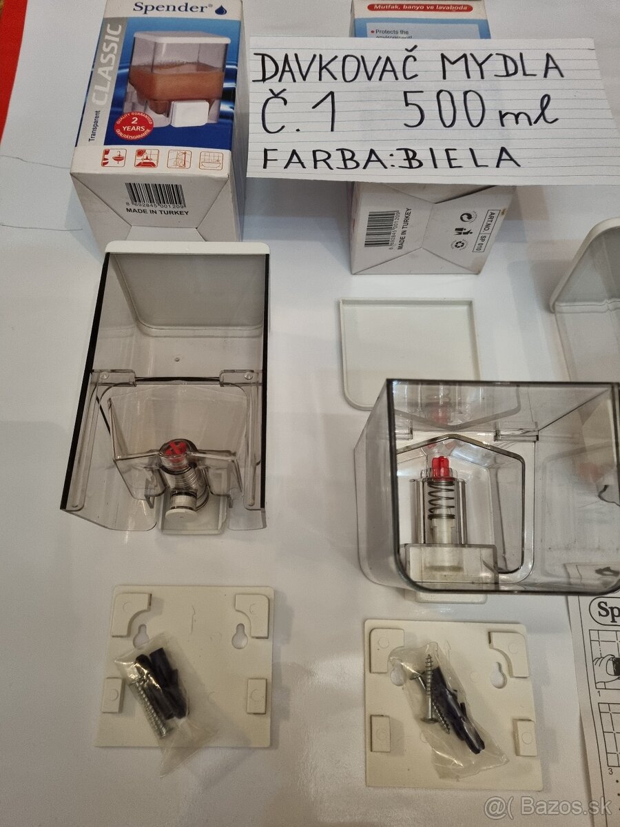 Davkovač tekutého mydla ,dezinfekcia,mydlo - 5