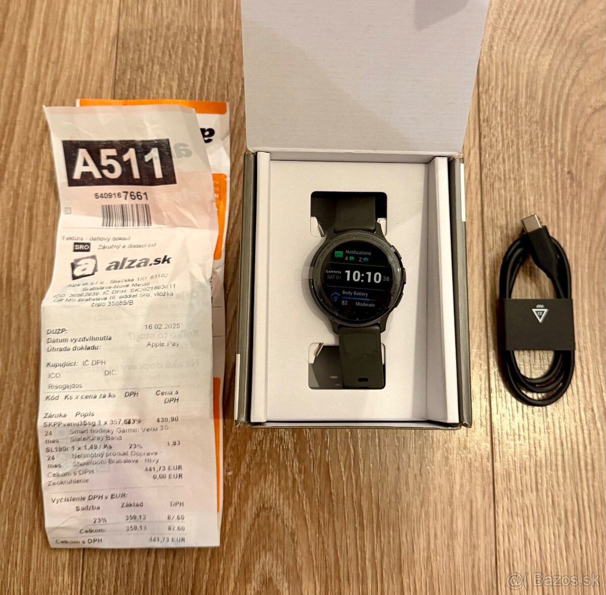 Predám Garmin VENU 3S Slate/Grey Band (v záruke s bločkom) - 5