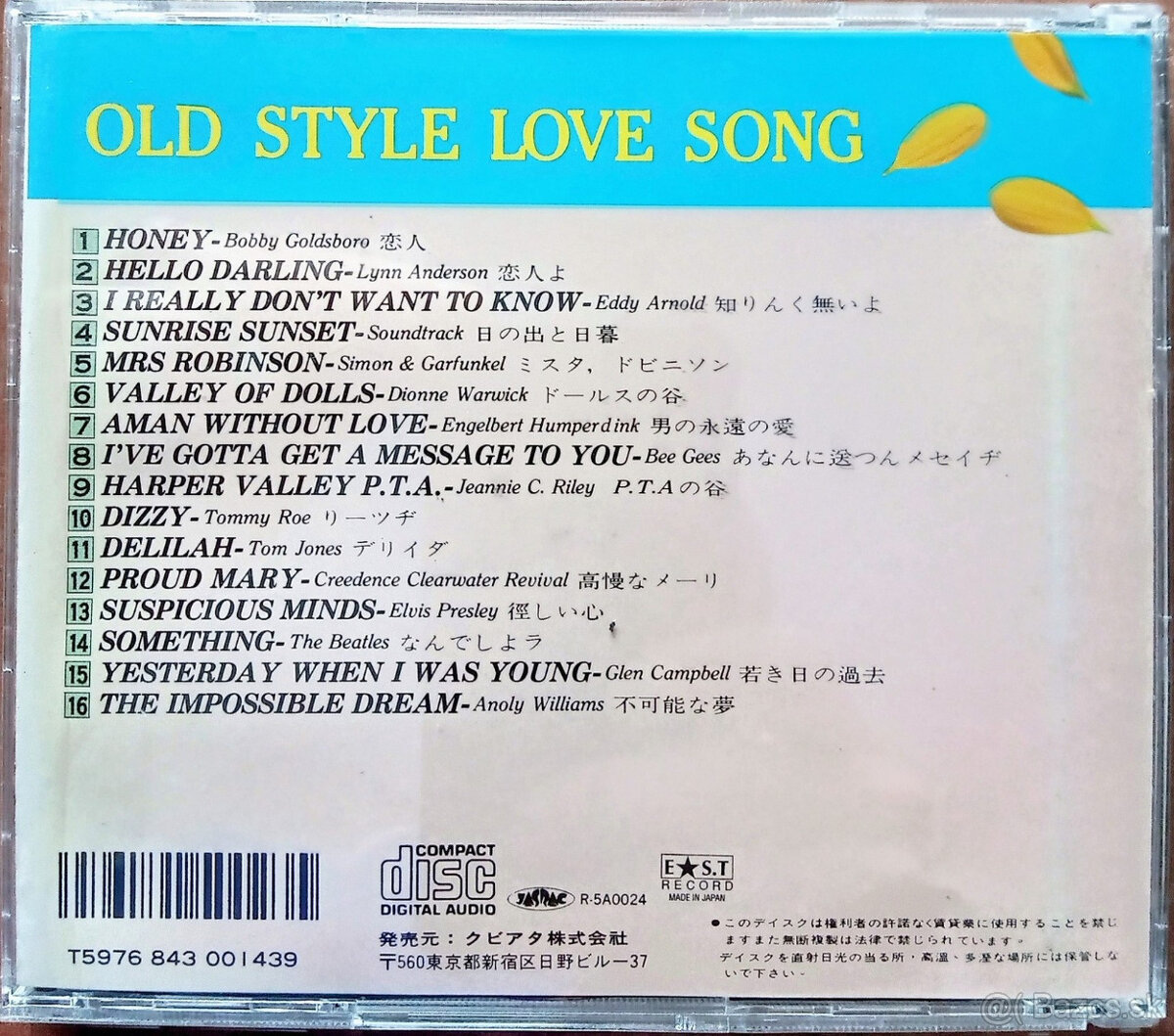 Predám originálne CD " Old style love song " - 5