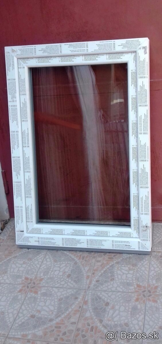 Predám plastové okna: 60x100 3sklo, okno 100x100dub ,78x108 - 5