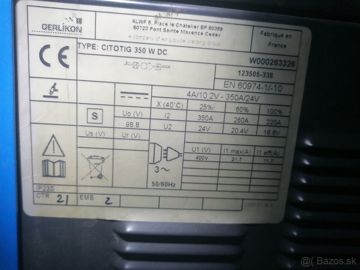 Predám profi zváračku Oerlikon - 5