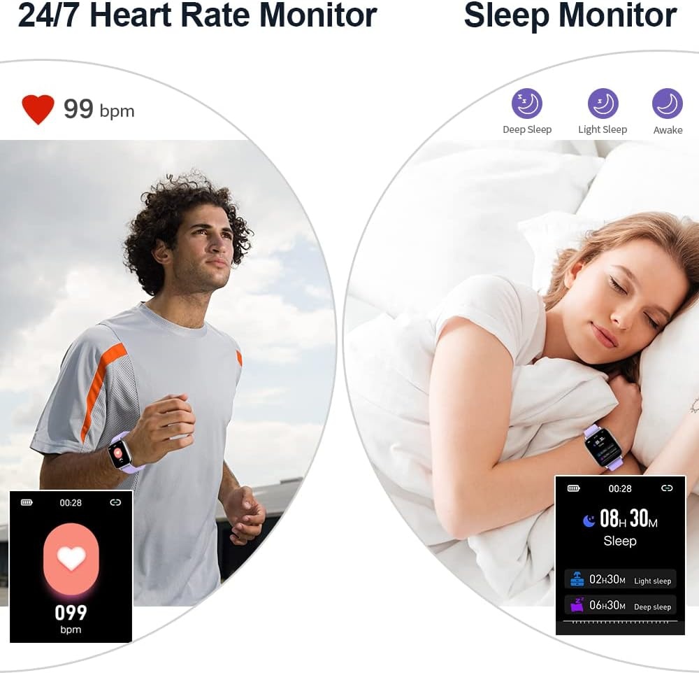 Chytré hodinky Molocy P32D - 1,69 "HD displej, IP68 - 5