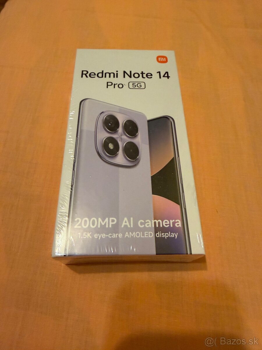 Predam Xiaomi REDMI NOTE 14 Pro 5G 8GB RAM 256GB ROM Black. - 5