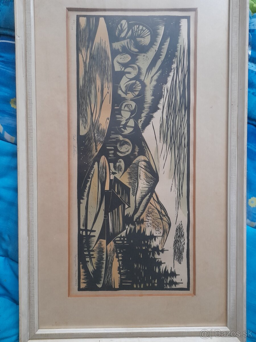 OBRAZY akad.mmaliarov. Lukeš olej a Horyna linoryt - 5