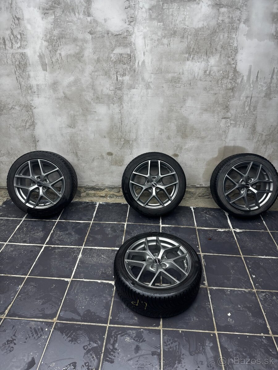 alu disky BORBET Y Titan Matt + zimné pneumatiky - 5