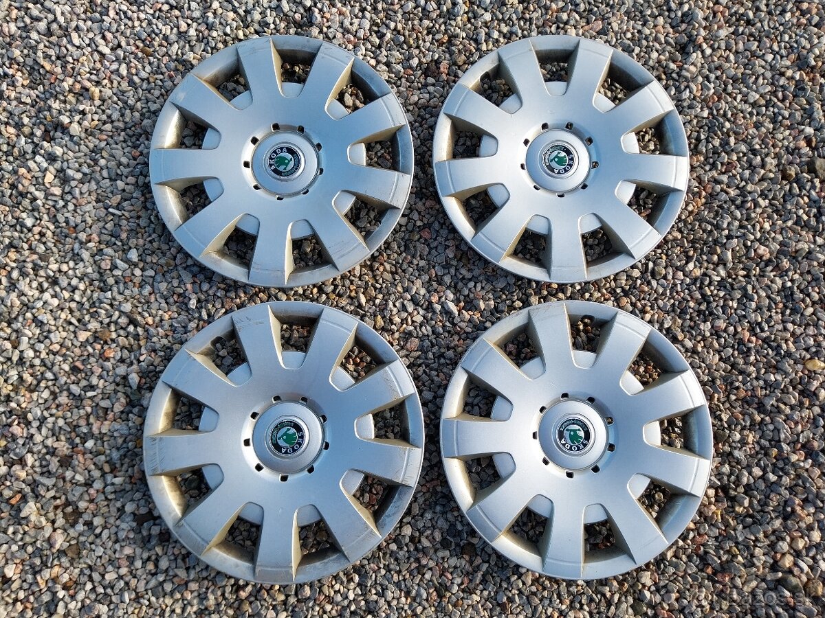 Kryty kolies puklice original Skoda VW 15"16" - 5