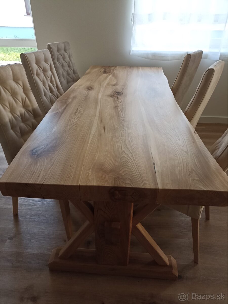 Predám brestový stôl 2250x900x75 mm - 5