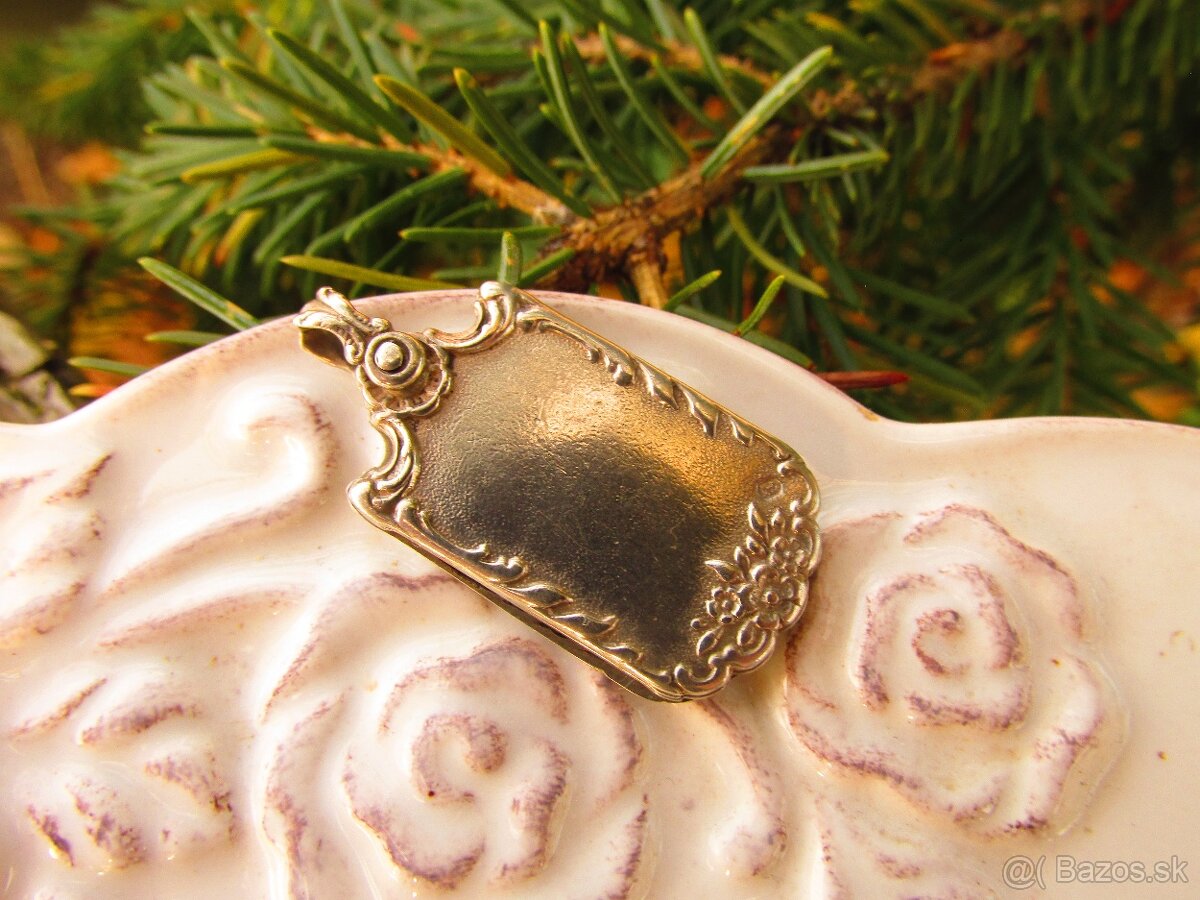 Starý strieborný prívesok, Ag 900 - 5