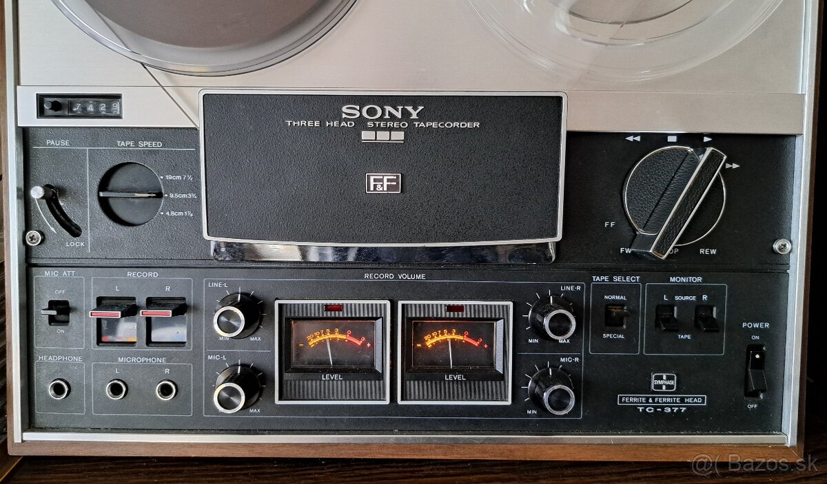 Kotúčový magnetofón SONY TC-377 - 5