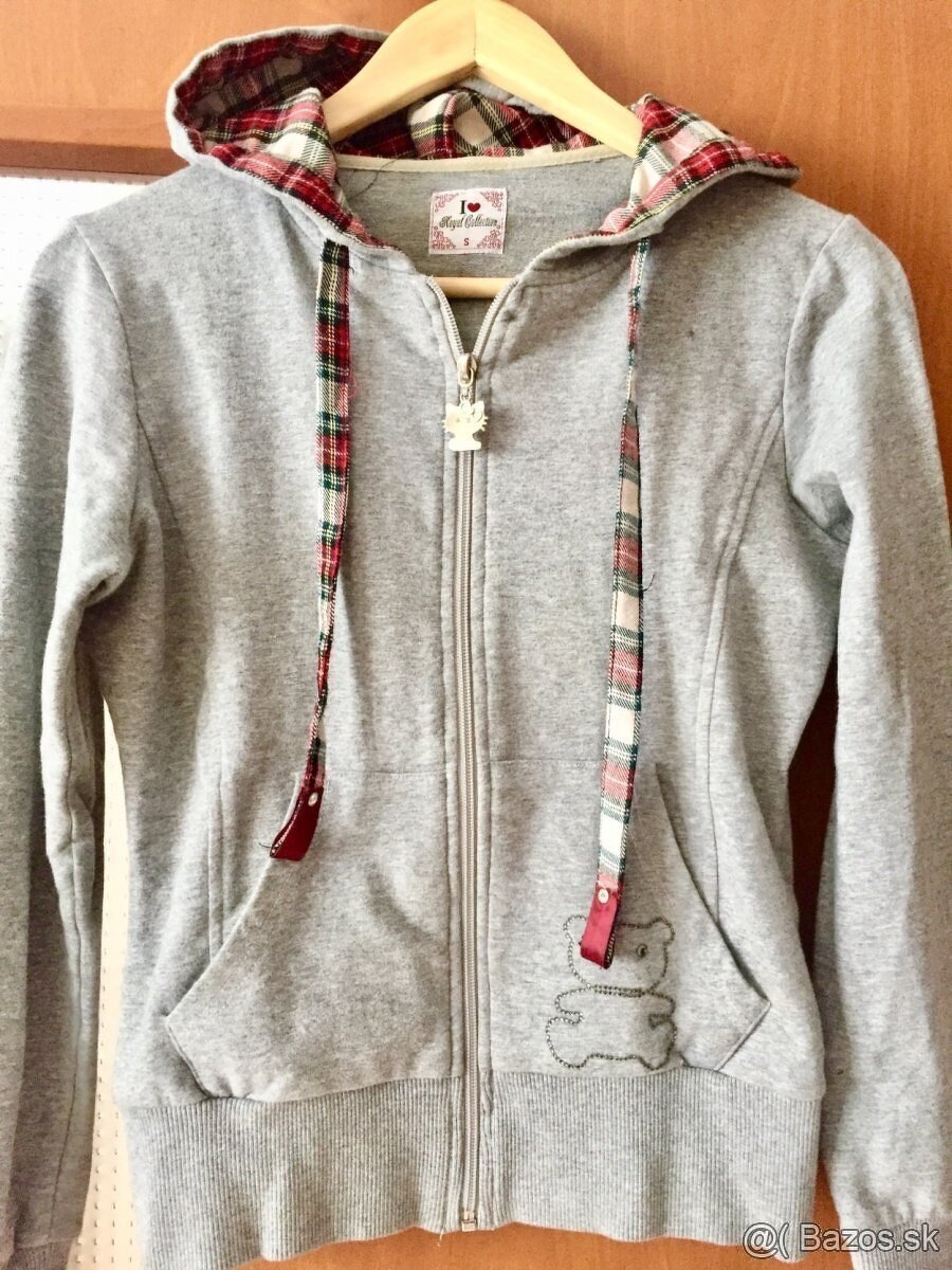 Dámska sivá mikina s nápisom - 5