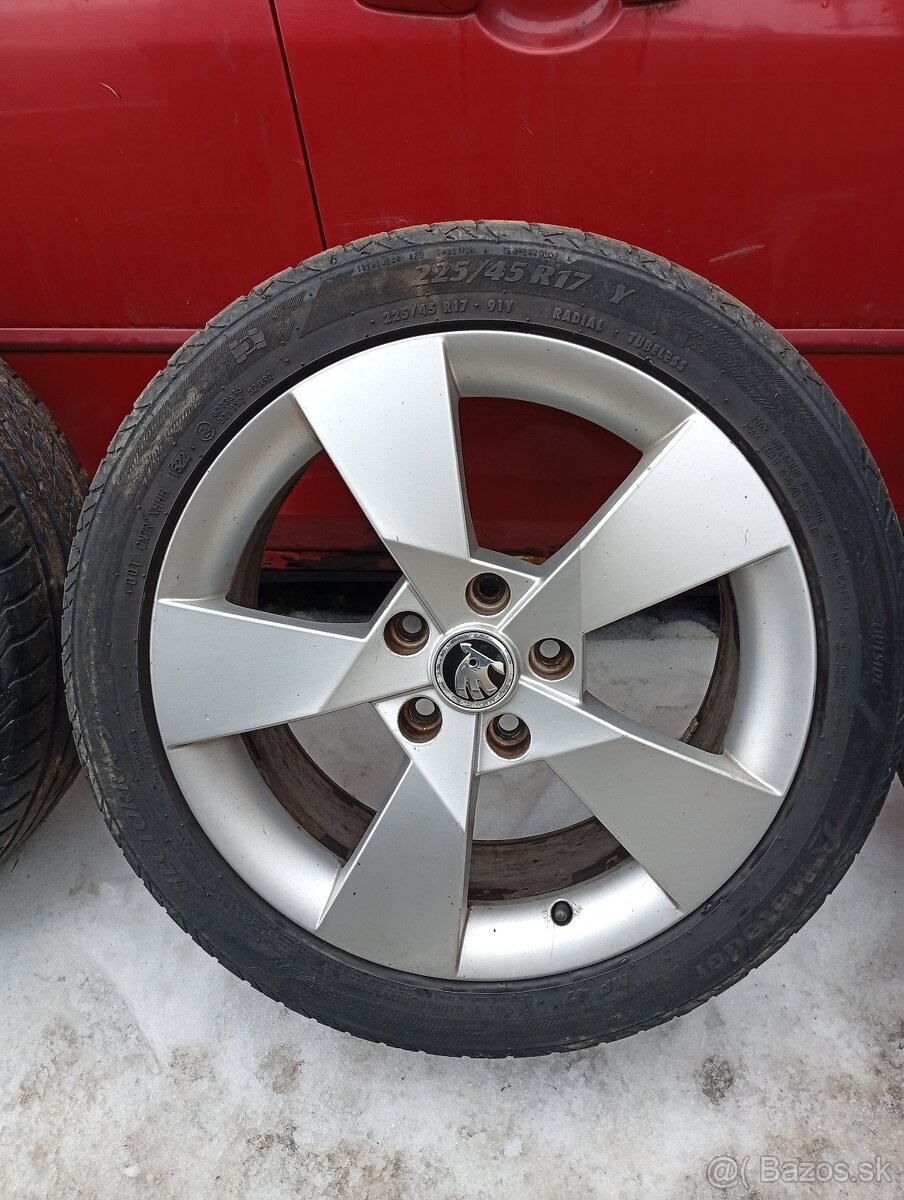 Predám disky Škoda Denom 5x112 r17 - 5