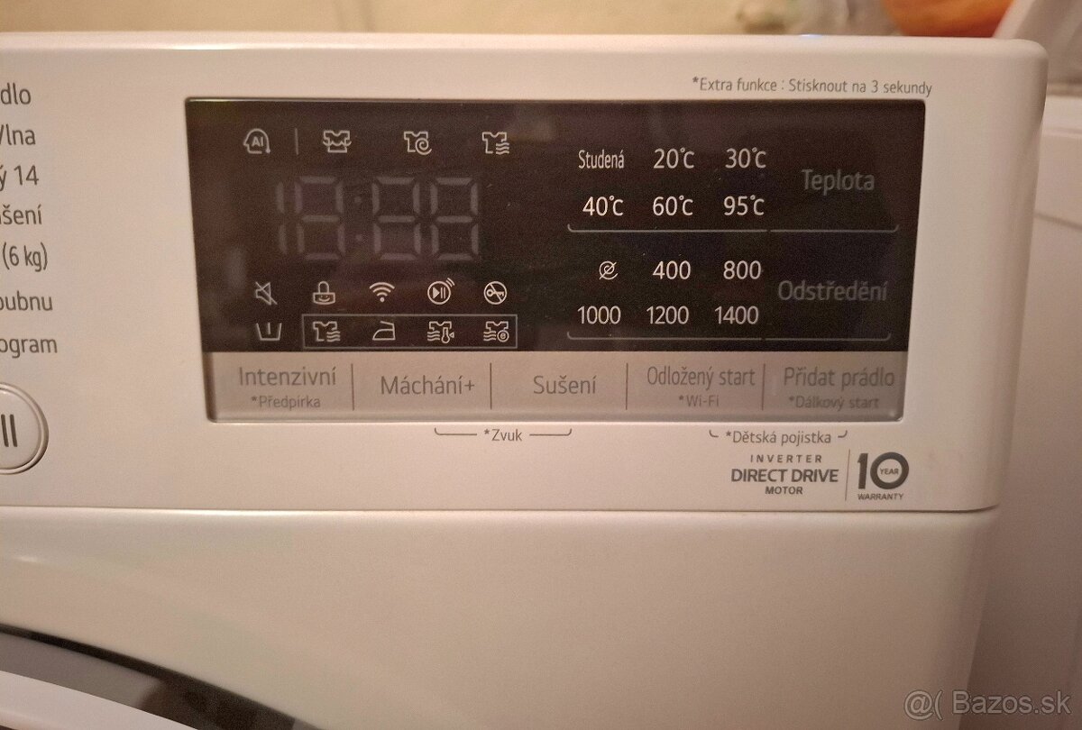 Predam práčku so sušičkou LG ThinQ 8/6kg - 5