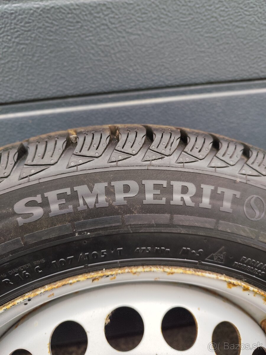 vw Transporter T5 T6 zimné pneu + disky - 5