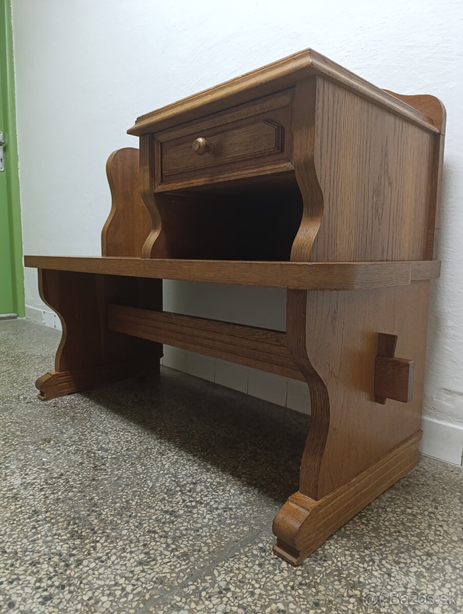 Rustikální botník / lavice, nábytek z masívu - 5