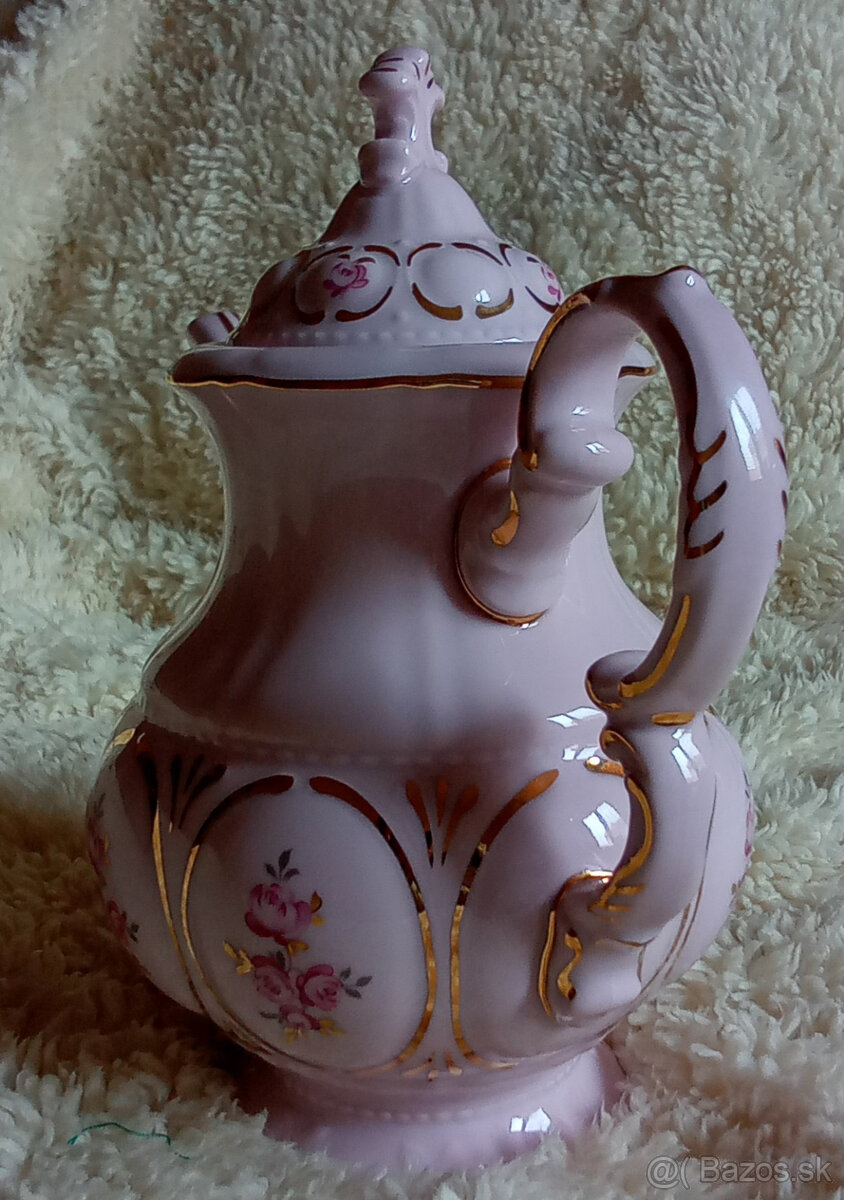 Kanvica na Kávu - Ružový Porcelán - 5