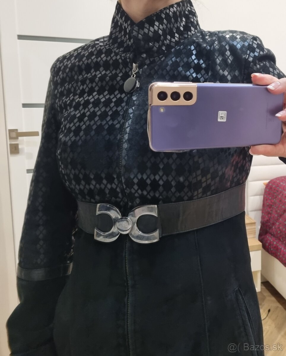 Dámska kožená bunda - plášť - 5